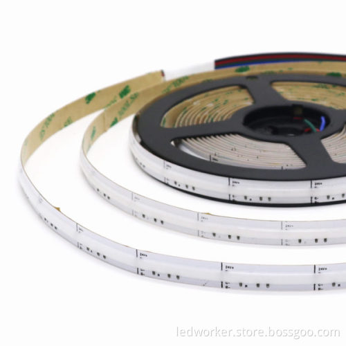 Shenzhen High Quality 12V/24V COB RGB LED Strip Lights
